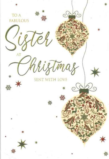 Picture of FABULOUS SISTER CHRISTMAS CARD